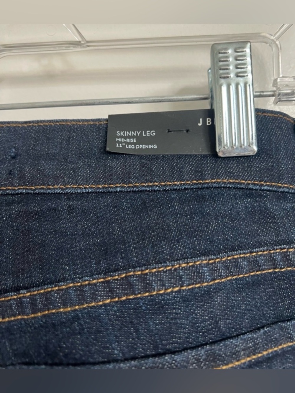 NEW J Brand Mid Rise Skinny Jeans Dark Wash Denim Size 28 - Picture 5 of 8